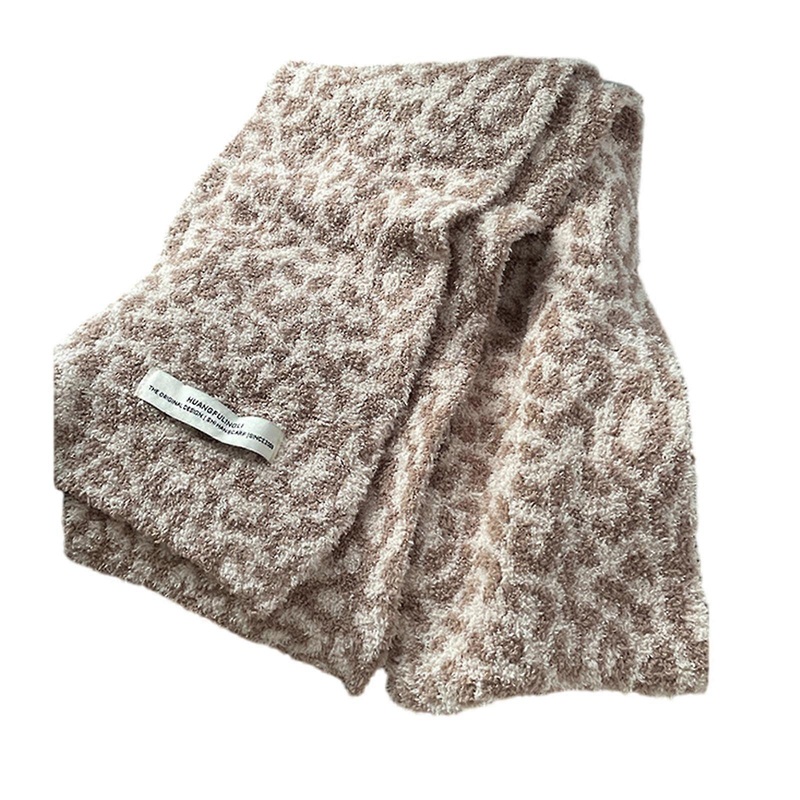 Fashionable Leopards Print Scarf Breathable Moisture Wicking Neckerchief for Autumn and Winter  khaki | Fruugo SG