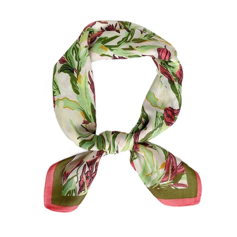 Flower Printed Scarf for Lady with Unique Pattern, 68x68cm Headwrap Neck Kerchief Soft and Lightweight Neckerchief  Pink | Fruugo SG