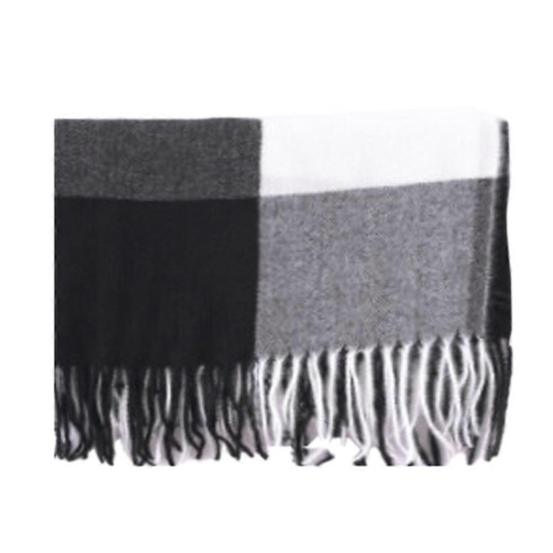 Ladies blanket, scarf, checked | Fruugo SG