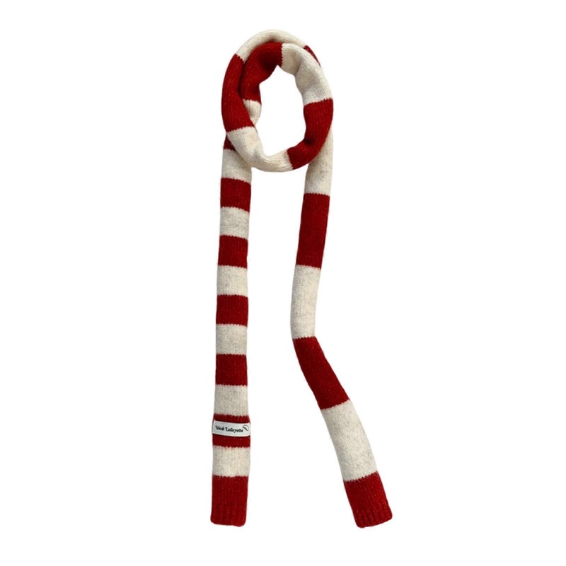 Retros Styles Scarves Stripe Multicolor Scarf Unisex Comfortable Neckerchief Warm Accessory for Trendy Outfits  beige red | Fruugo SG