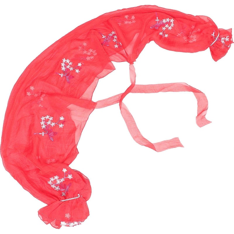 Soft Chiffon Shawls Wraps Women Shawl Wrap Red 195x20x1 Cm Premium Design Sunscreen Keep Warm 1Pack | Fruugo SG