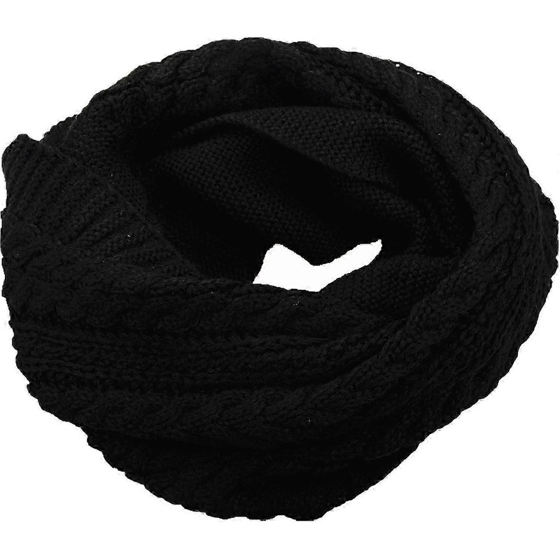 Womens Thick Ribbed Knit Winter Infinity Circle Loop Scarf Premium | Fruugo SG