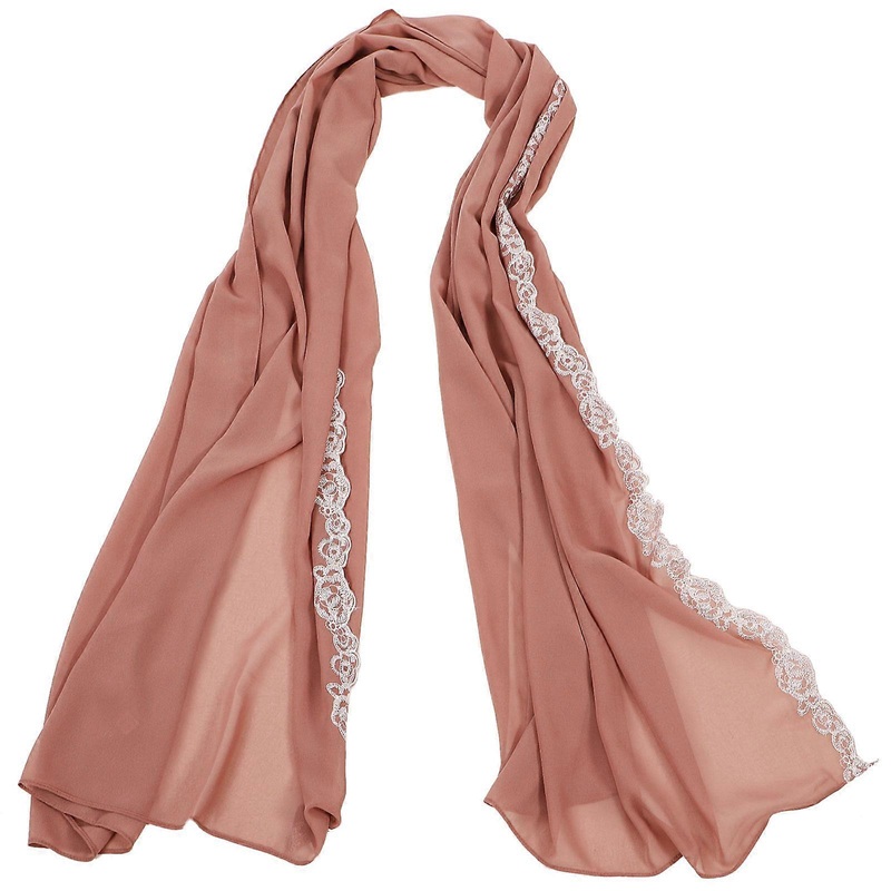 Women Chiffon Hijab Scarf Formal Events Versatile Accessory Elegant Style Khaki 180.00X75.00X0.20CM 1Pack | Fruugo SG