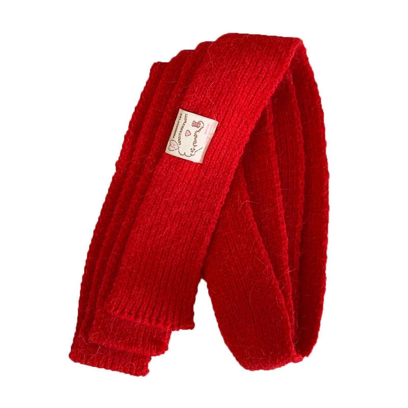 1pack Narrow Scarf Long Knitted Thin Scarf  Autumn Warm Scarf Decoration Scarf Fashion Accessory  Red | Fruugo SG