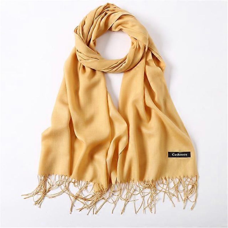 2022 Solid Color Soft Women Scarf Cashmere-like Scarves Lady Summer Thin Shawls Wraps Winter Pashmina Femal Hijab Headband | Fruugo SG