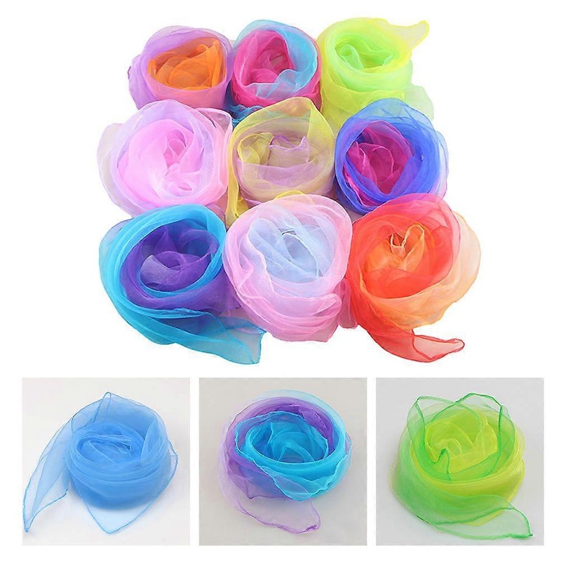 Dance Ribbons Juggling Scarves Assorted Color 60x55cm Simple Stage Props 20Pcs | Fruugo SG