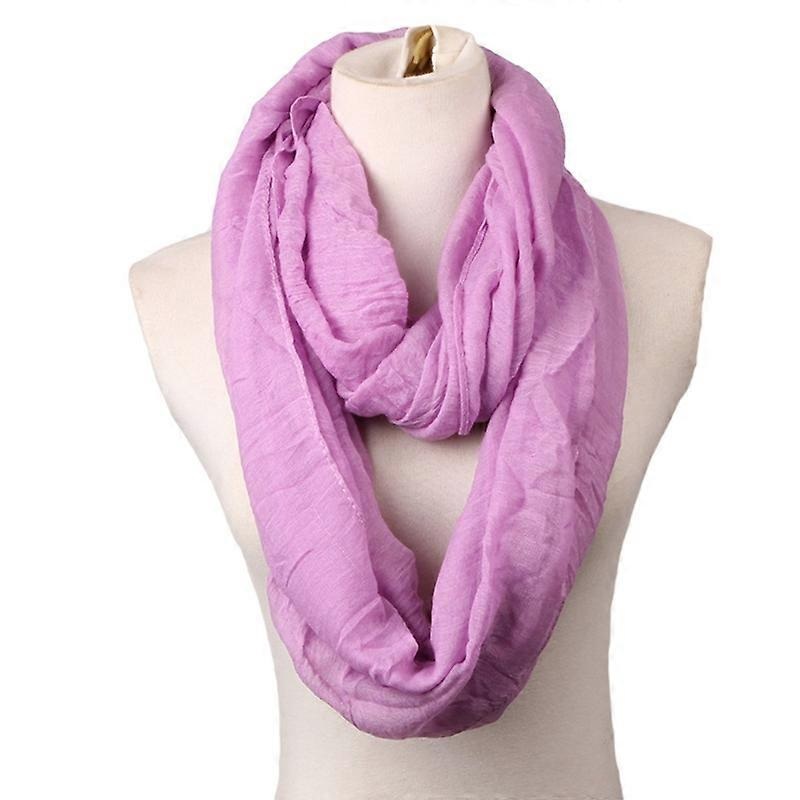 Fashion Simple Solid Color Soft Warm Women Lady Scarf Circle Neck Wrap Gift | Fruugo SG