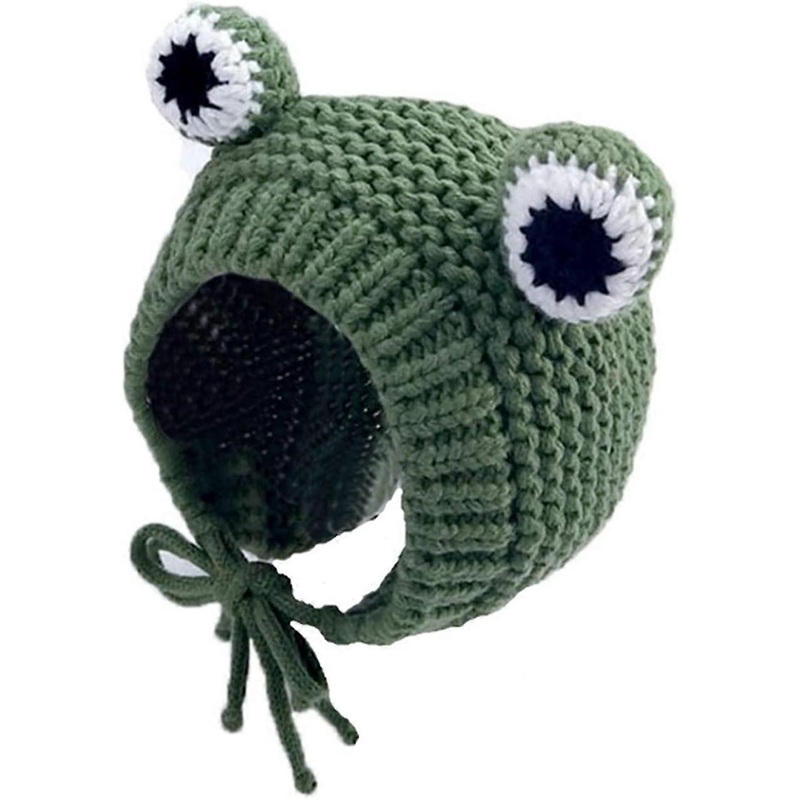 Kids Knitted Beanie Hat Cute Frog Cartoon Winter Warmer Cap with Big Eyes for Baby Boys Girls Green – | Fruugo SG