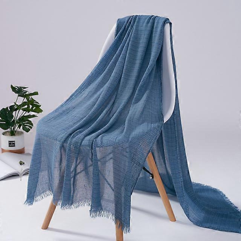 Striped Acrylic Scarf Air Conditioning Towel Beautiful Beach Wrap New Spring Wool Lady Shawl Muslim Hijab Big Size Soft Feeling | Fruugo SG
