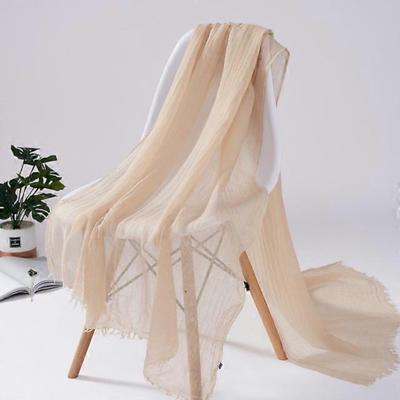 Wool Acrylic Solid Scarf Air Conditioning Towel Muslim Hijab New Spring Beautiful Beach Towel Wrap Big Size Soft Feeling | Fruugo SG