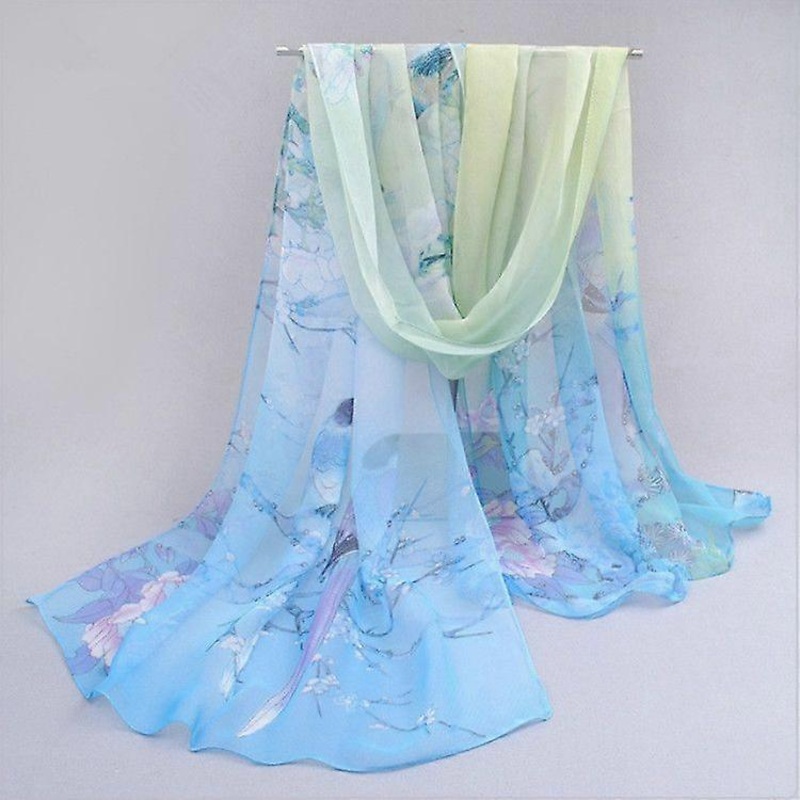 Autumn and Winter Ladies Wild Chiffon Thin Long Scarf Decorated Scarf Shawl 10cm | Fruugo SG