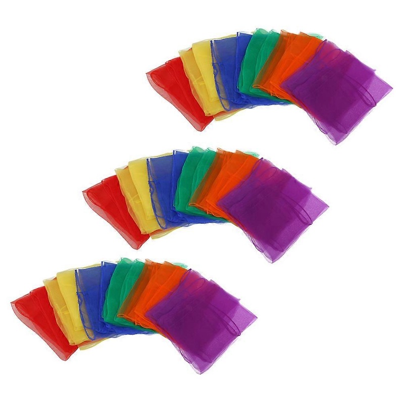 Chiffon Dance Scarves 18Pcs Bright Color Scarves For Female Family And Friends Assorted Color Perfect For Costumes | Fruugo SG