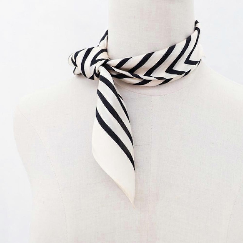 Chiffon Scarf Square Neck Scarf Handkerchief Vintage Ribbon Scarf for Ladies and Girls-07 | Fruugo SG