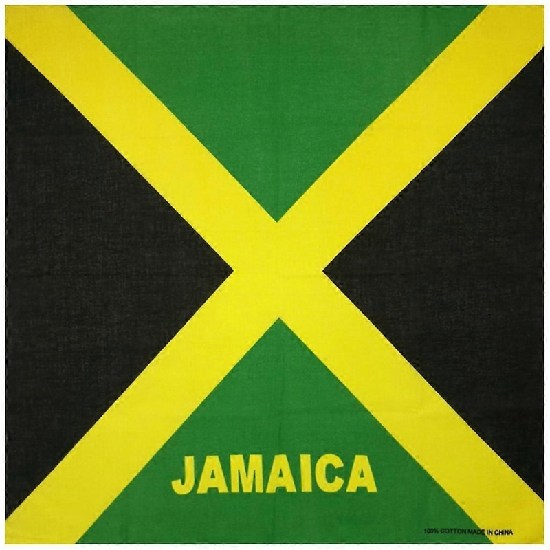 Hip Hop Cotton Multi-Purpose Bandana Square Scarf Jamaica Flag Print Patriotic Headband Wrap Handkerchief for Women Men  One Size | Fruugo SG