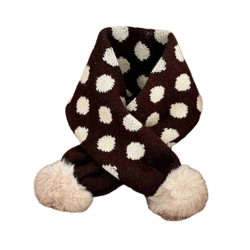Kids Thick Knitted Scarf with Pom Soft & Breathable Long Muffler Ensures Comfort and Warmth for Little Baby 2-8T | Fruugo SG