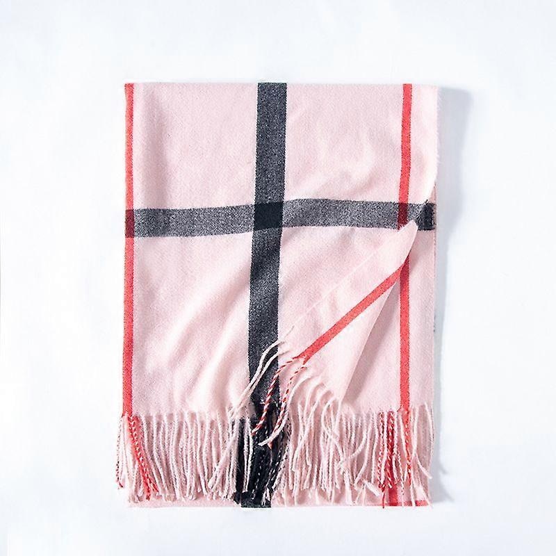 Soft Classic Check Plaid Winter Scarf for Men and Women – Warm and Stylish-Pink | Fruugo SG