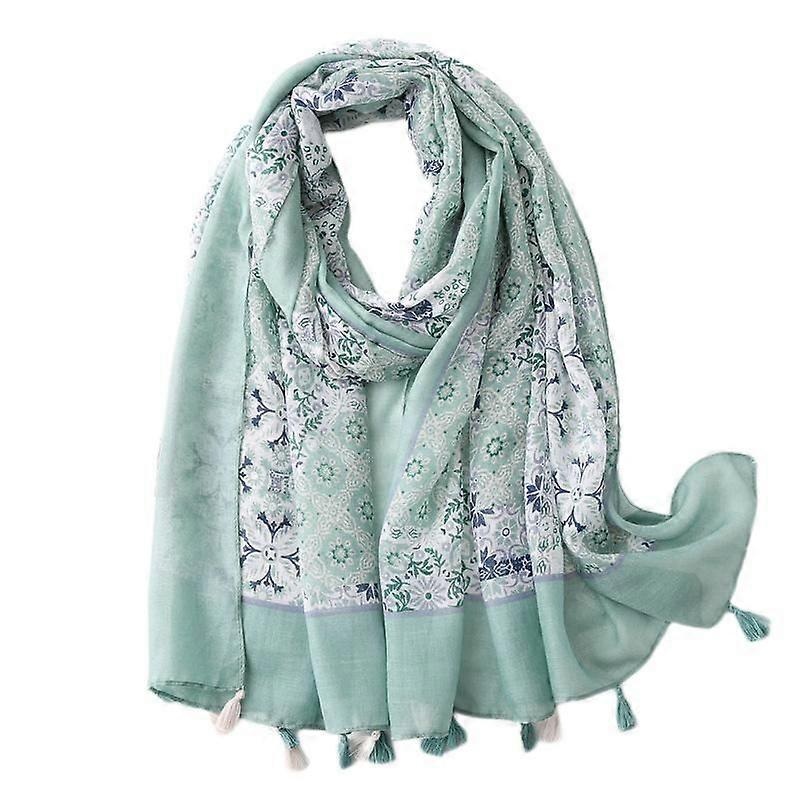 Women’s Boho Scarf Lightweight Floral Print Scarf Fall/Winter Fashion Fringe Scarf Shawl,Birthday Gift,Christmas Gift-SL2003-006 | Fruugo SG