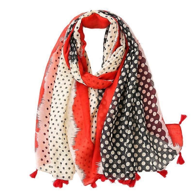 Women’s Boho Scarf Lightweight Floral Print Scarf Fall/Winter Fashion Fringe Scarf Shawl,Birthday Gift,Christmas Gift- SL2008-006 Red | Fruugo SG