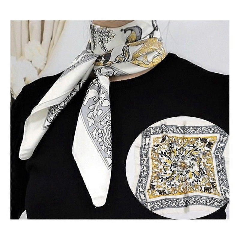 Women’s silk scarf scarf imitation silk professional scarf 27.6”*27.6” | Fruugo SG