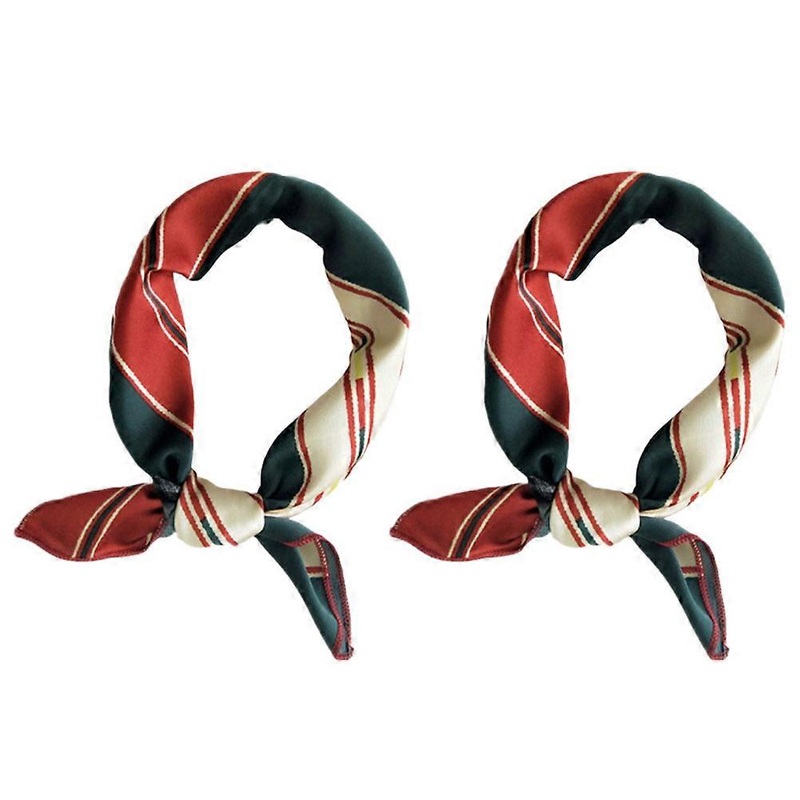 Women’s Square Scarves Printed Scarf Hair Band Chic Delicate Appearance Kerchief Any 48 X 48 Cm 2Pcs | Fruugo SG
