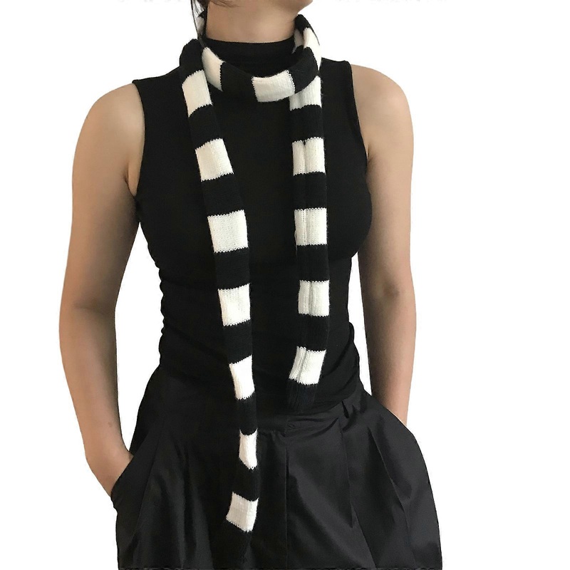 Women Y2k Style Scarf Winter Thin Scarf Lady Dopamine Styling Scarf Casual Travel Shopping Taking Photo Scarf for Teens  Black | Fruugo SG