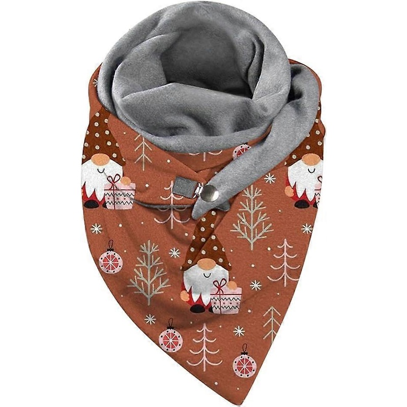 Christmas Scarf For Women Fashion Winter Print Button Soft Casual Warm Neckerchief Ladies Large Cashmere Wraps Shawls | Fruugo SG
