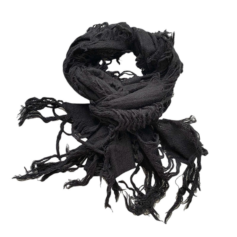 Distressed Scarf for Women Men Distressed Neck Scar Shawl Wrap for Winter Outdoor Activity All Matching Shawl Neck Wrap  Black | Fruugo SG