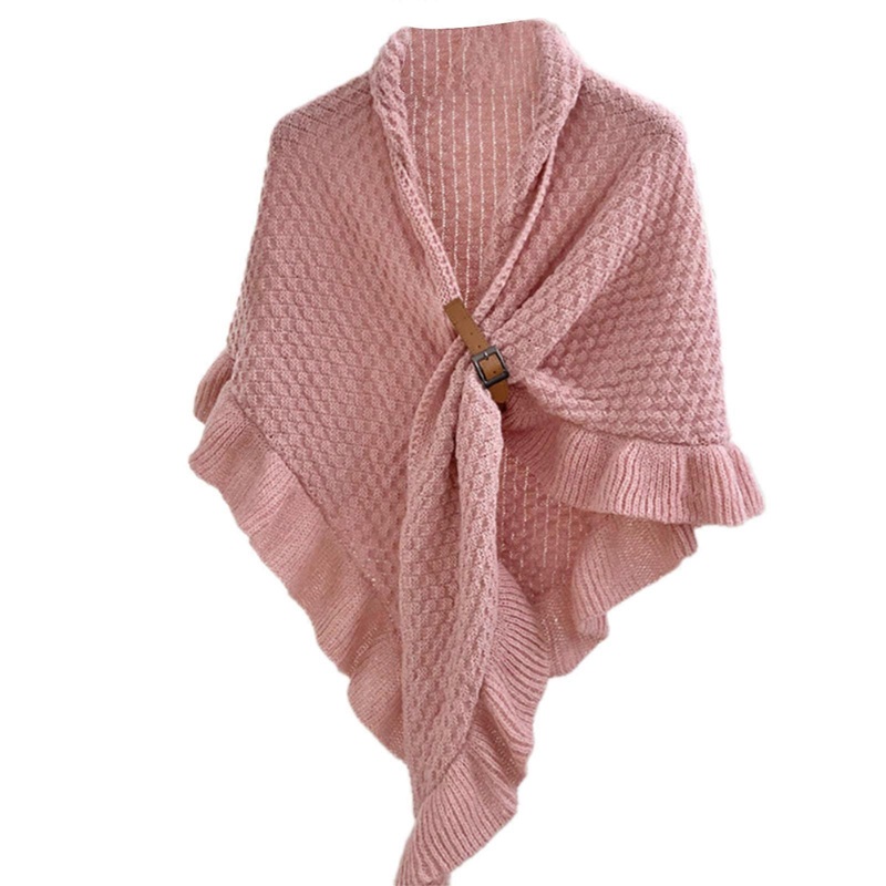 Large Warm Shawl Wrap Open Front Knitted Winter Accessory Casual Crop Knitted Thick Oversized Shawl for Ladies  Pink | Fruugo SG