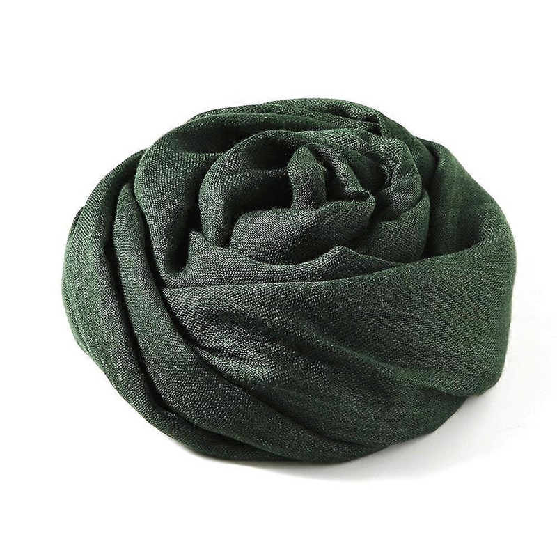 PIAO Cotton linen scarf wide linen wrap cape plain scarf | Fruugo SG