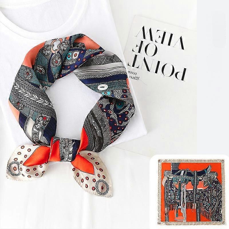 Women’s Silk Touch Scarf Medium Square Satin Bandana Gift For Girlfriend,Mother-01 | Fruugo SG