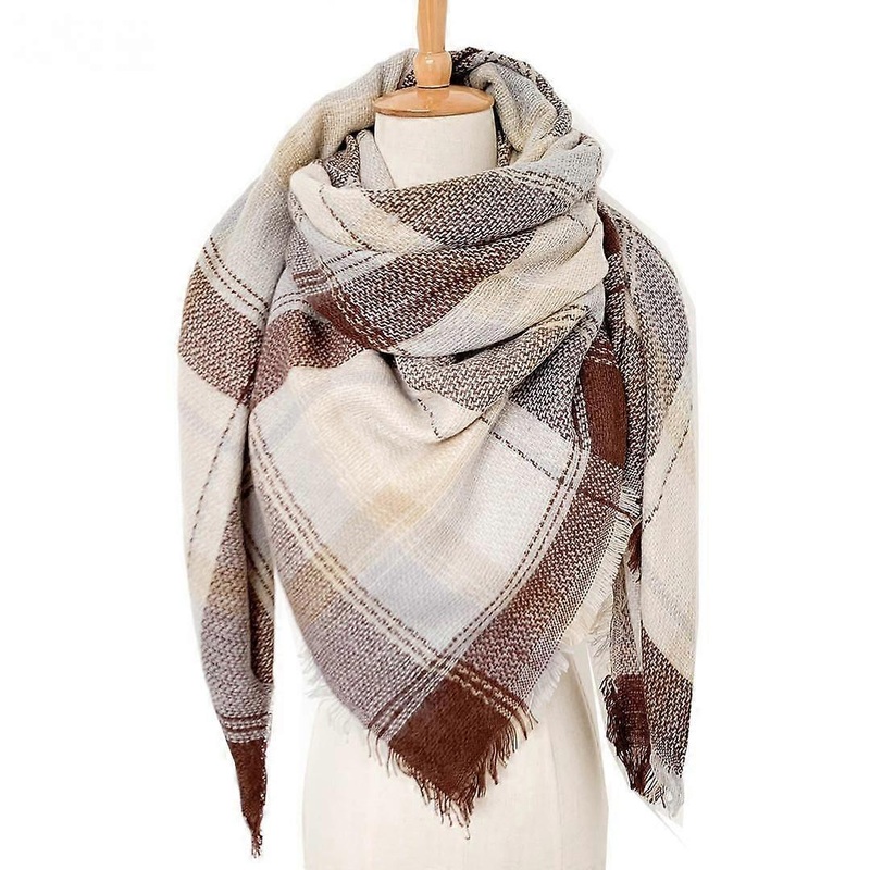 Women Tartan Scarf – Winter Long Scarves Plaid Warm Wraps Wool British Style For Ladies Spinning Tassel Shawl Long Stole,27 | Fruugo SG