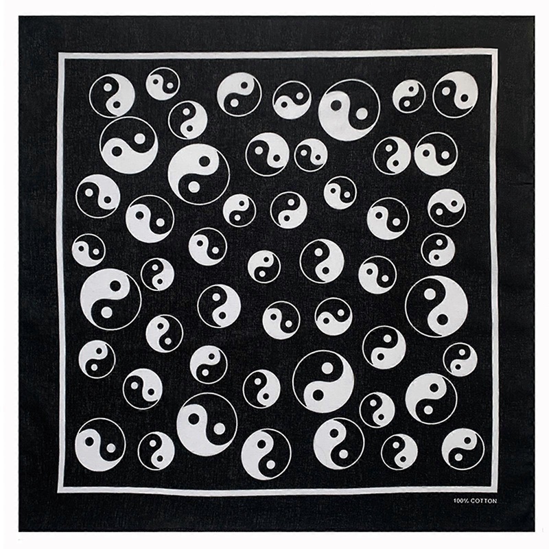 21” Elaborate Cool Pattern Hair Scarf Hip Hop Turbans Women Head Wrap Creative Cool Pattern Turbans Square  Black | Fruugo SG