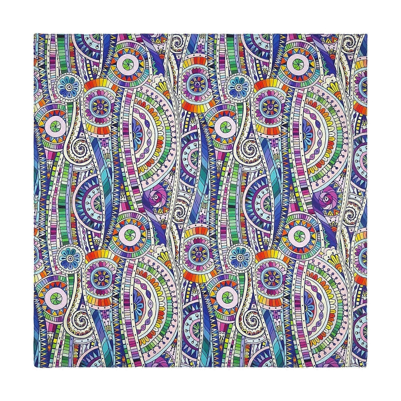 21” Geometrical Pattern Bandana Head Scarf for Women Men Square Turban Head Scarf Punk Head Wrap Headwear | Fruugo SG