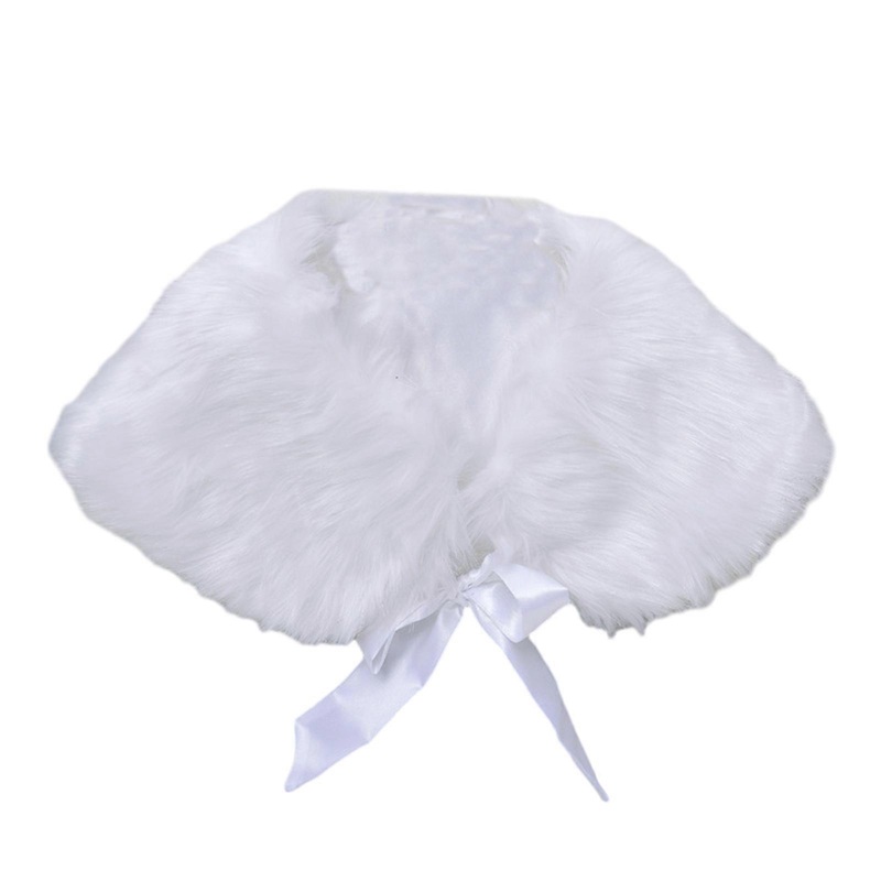 Adjustable Neckline Plush Cape Collar Suitable for 3-10 Girls at Christmas Parties Banquet Vintage Plush Shrug Shawl  White | Fruugo SG
