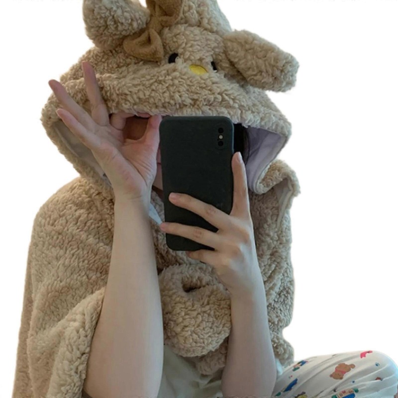 Cartoon Shawl Wrap Ponchos Warm Blanket for Office Outdoor Wedding Open Front Shawl Wrap Ponchos Warm Scarf | Fruugo SG