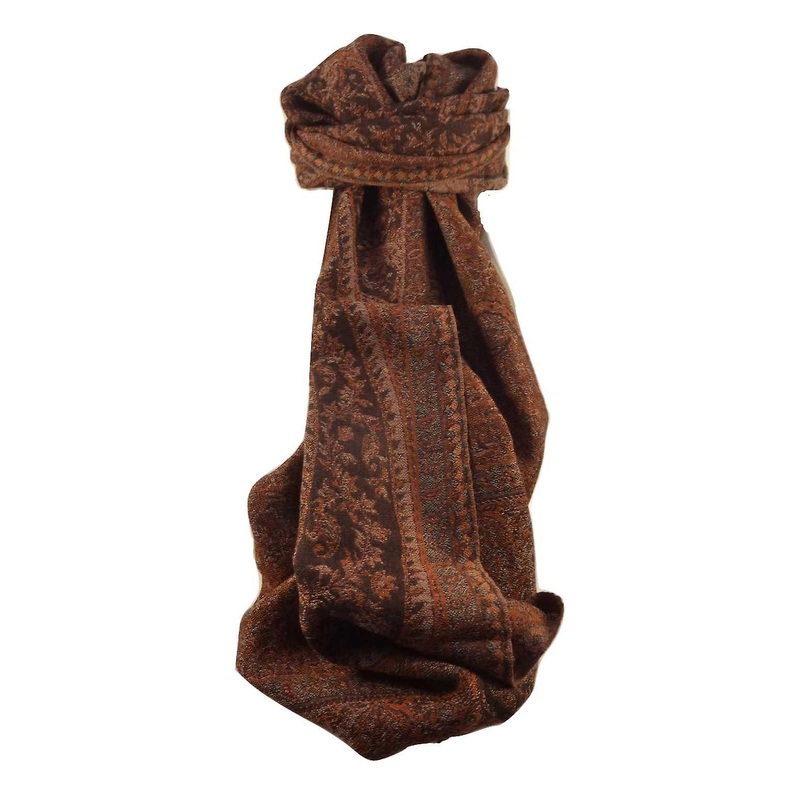 Muffler Scarf 6723 in Fine Pashmina Wool Heritage Range by Pashmina & Silk | Fruugo SG