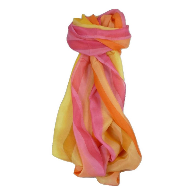 Mulberry Silk Classic Long Scarf Ranjee Rainbow Palette by Pashmina & Silk | Fruugo SG