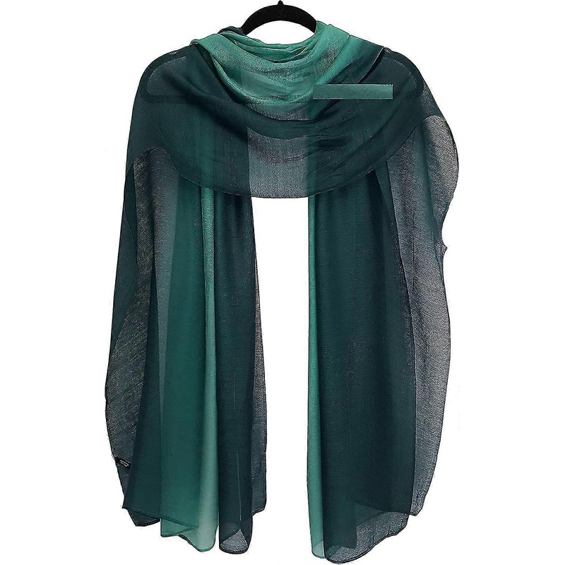 Two Tone Silk Scarf Shawl For Evening Wedding Bridesmaids | Fruugo SG