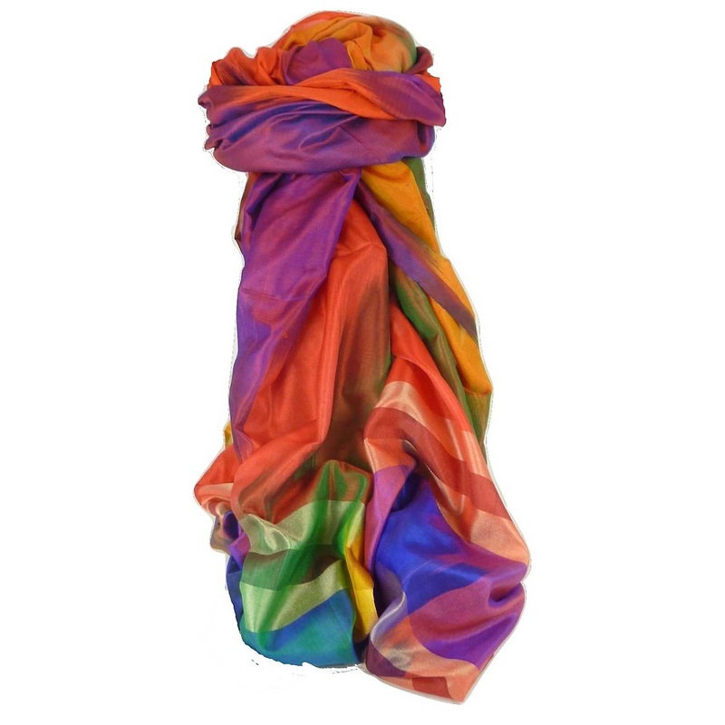 Varanasi Ekal Premium Silk Long Scarf Heritage Range Das 1 by Pashmina & Silk | Fruugo SG