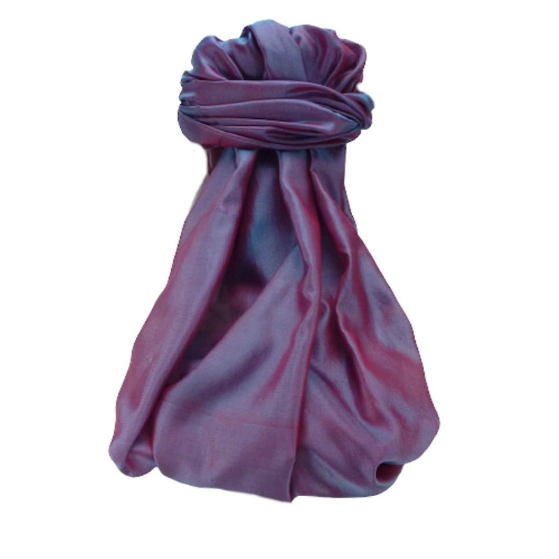 Varanasi Silk Long Scarf Heritage Range Ekta Red by Pashmina & Silk | Fruugo SG