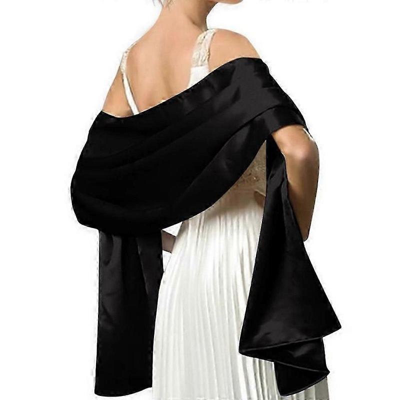 Women Soft Silky Satin Bridal Wrap Stole Shawl Scarf Wedding Bridesmaid Scarves-Good | Fruugo SG