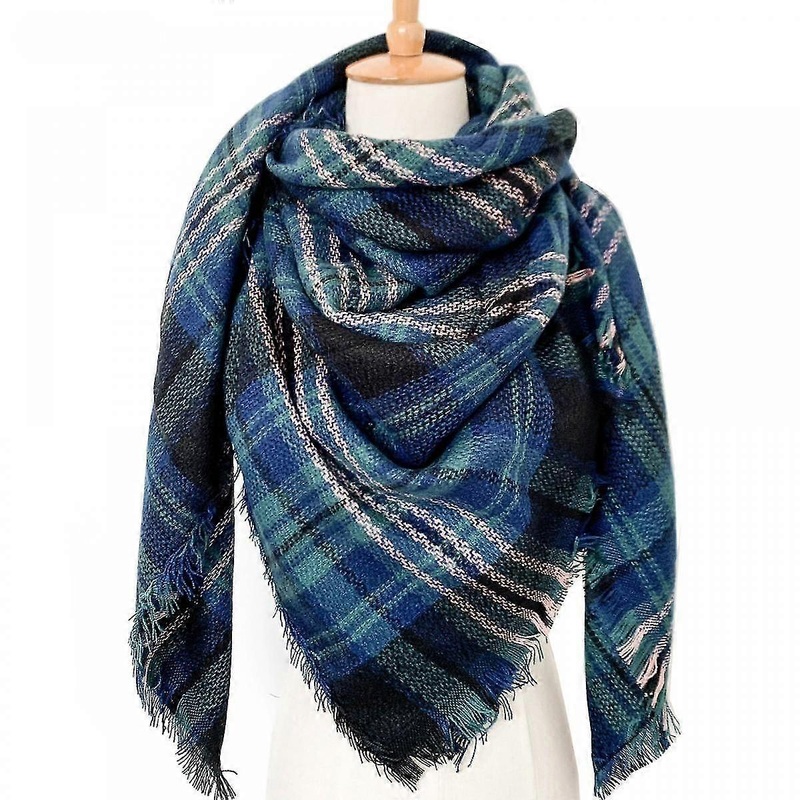Women Tartan Scarf – Winter Long Scarves Plaid Warm Wraps Wool British Style For Ladies Spinning Tassel Shawl Long Stole,24 | Fruugo SG