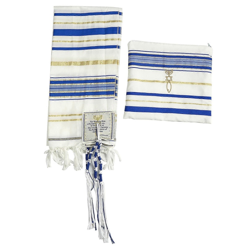 Messianic Tallit Prayer Shawl Tallit Prayer Shawl Israel Yeshua Shawl Tallit Prayer Shawl Talitnia Prayer Shawl  sapphire | Fruugo SG