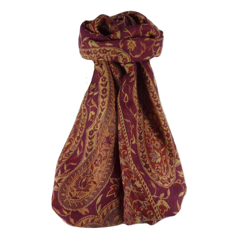 Muffler Scarf 4063 in Fine Pashmina Wool from the Heritage Range by Pashmina & Silk | Fruugo SG