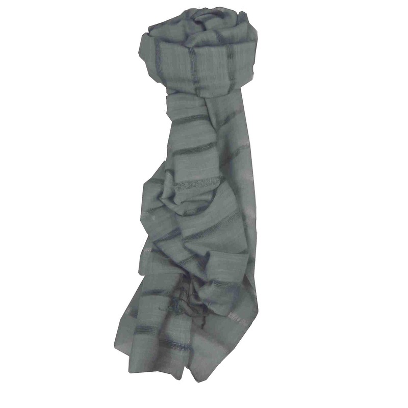 Vietnamese Long Silk Scarf Hue Weave Charcoal by Pashmina & Silk | Fruugo SG