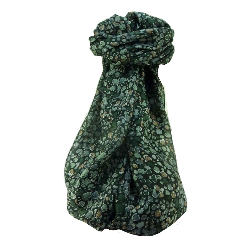 Mulberry Silk Contemporary Long Scarf Sandeep Green by Pashmina & Silk | Fruugo SG