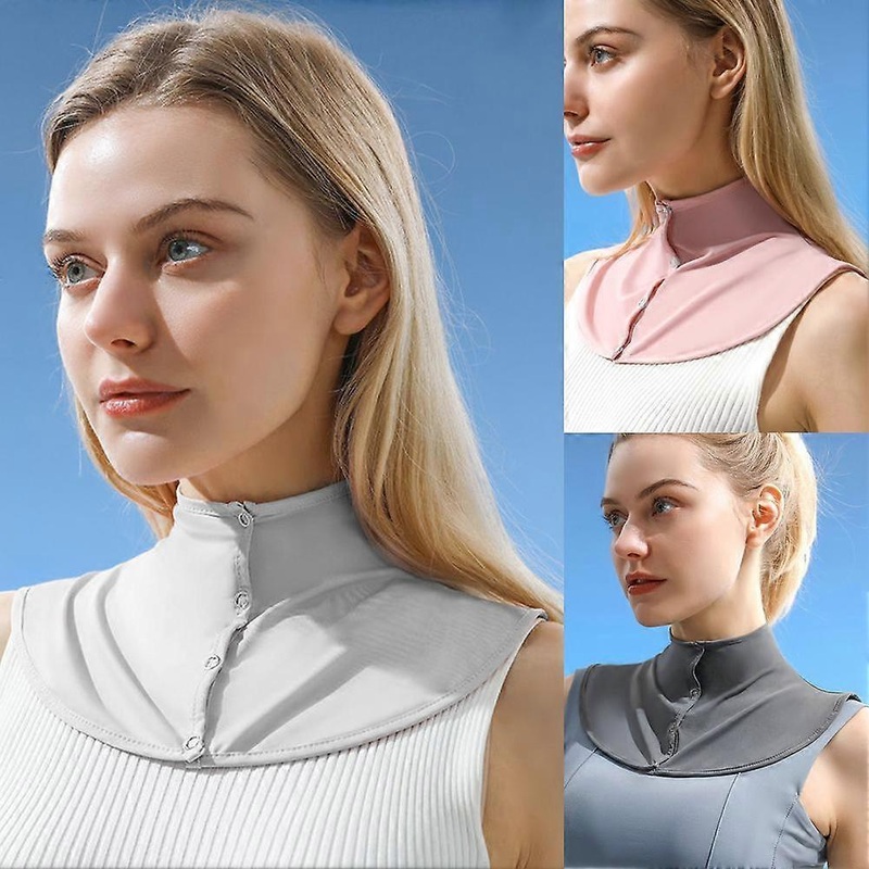 Deep Space Gray (B)$ Neck sunscreen artifact female summer ice silk mask to protect the neck from UV rays military training sunscreen neck scarf | Fruugo SG