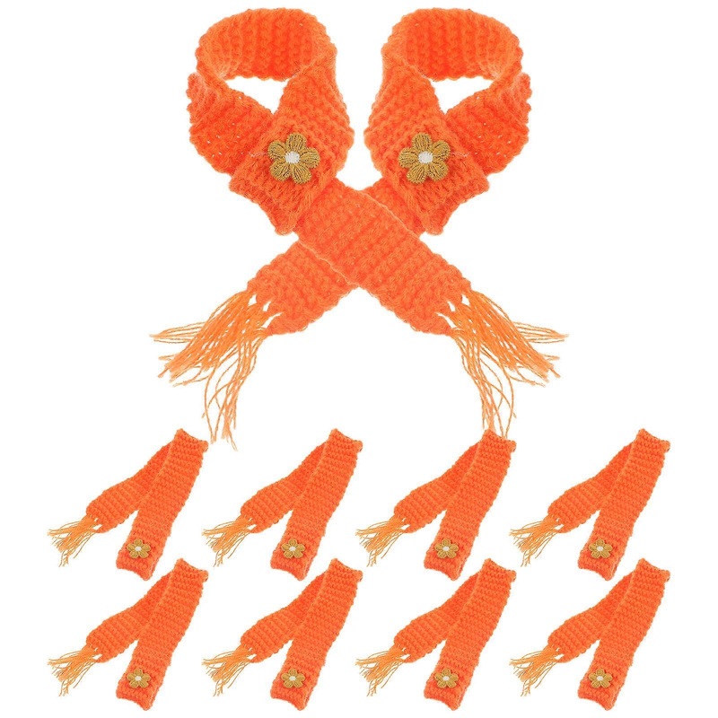 Lovely Mini Scarf For Crafts Beverage Bottle Decoration Cotton 10.2X1.0X0.0in 10Pcs | Fruugo SG