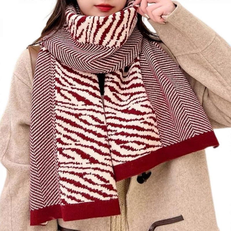 Women’s Long Fashion Classic Plaid Big Blanket Oversized Soft Chunky Winter Warm Scarf Stylish Scarves Wrap ShawlRed | Fruugo SG
