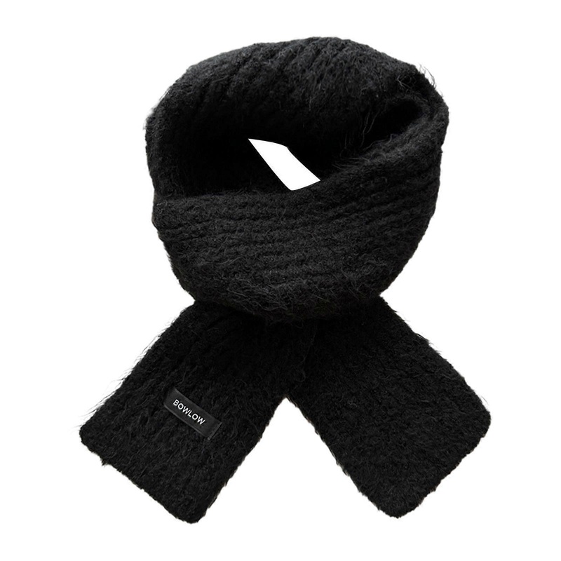 Women Winter Scarf Maillard Styling Neckerchief Harajuku Style Decorative Scarf Thin Knitted Neck Guard Lightweight  Black | Fruugo SG